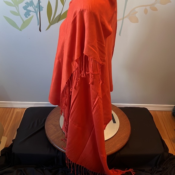 4/$20 Burnt Orange Pashmina Shawl/Wrap - Picture 3 of 5